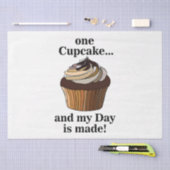 Cupcake en mijn dag is Cupcake Tissuepapier (Craft)