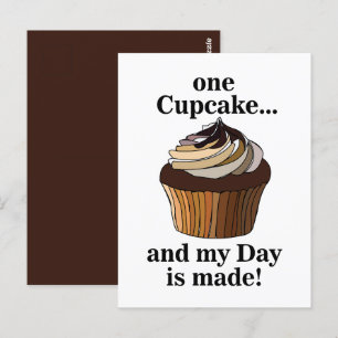 Cupcake En Mijn Dag Is Geslaagd Cupcake Briefkaart
