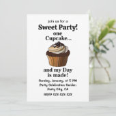 Cupcake En M'n Dag Is Geslaagd Cupcake Kaart (Staand voorkant)