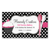 Cupcake en Spoons Bakery Shop Magnet Visitekaartje Magneet (Voorkant)