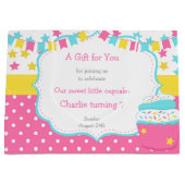 Cupcake en Sprinkles Birthday Party Groot Cadeauzakje (Voorkant)