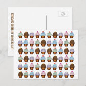 Cupcake en Sprinkles Collage Briefkaart (Voorkant / Achterkant)