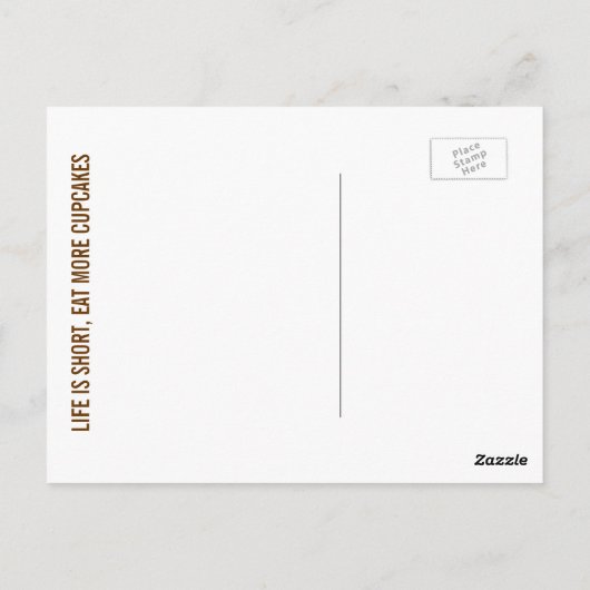 Cupcake en Sprinkles Collage Briefkaart (Achterkant)