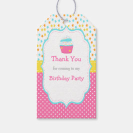 Cupcake en Sprinkles Gift Label Cadeaulabel