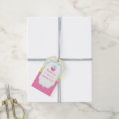 Cupcake en Sprinkles Gift Label Cadeaulabel (Met Touw)