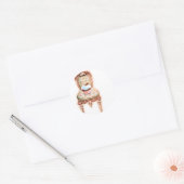 Cupcake en Stoel  Stijl Stickers Labels (Envelop)