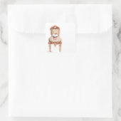 Cupcake en Stoel  Stijl Stickers Labels (Tas)