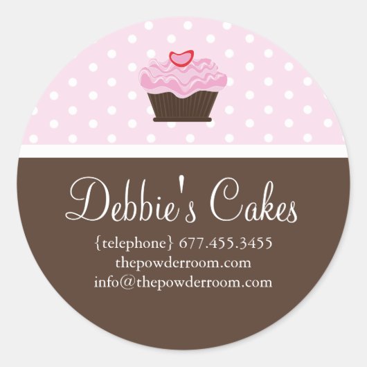 Cupcake Envelope Seal Stickers (Voorkant)