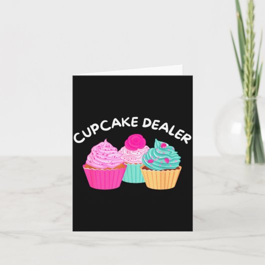 Cupcake Er - Funny Cupcake Baker Pastry Baking Gif Kaart (Voorkant)