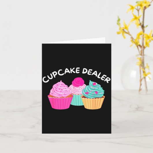 Cupcake Er - Funny Cupcake Baker Pastry Baking Gif Kaart (Gele Bloem)