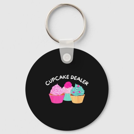 Cupcake Er - Funny Cupcake Baker Pastry Baking Gif Sleutelhanger (Voorkant)