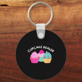 Cupcake Er - Funny Cupcake Baker Pastry Baking Gif Sleutelhanger (Voorkant)