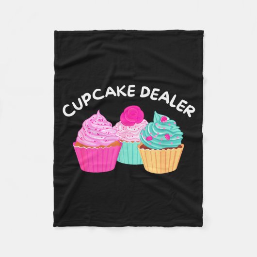 Cupcake Er - Grappige Cupcake Bakker Gebak Bakken Fleece Deken (Voorkant)
