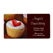 Cupcake Etiket (Voorkant)