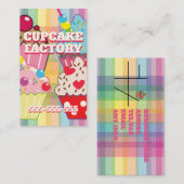 CUPCAKE FACTORY VISITEKAARTJE (Voorkant / Achterkant)