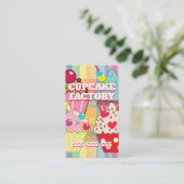 CUPCAKE FACTORY VISITEKAARTJE (Staand voorkant)
