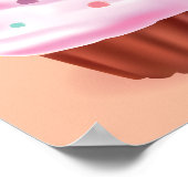 Cupcake Fantasy Kleurrijke snoepjes Poster (Hoek)