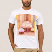Cupcake Fantasy Kleurrijke snoepjes T-shirt (Voorkant)