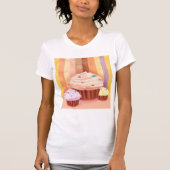 Cupcake Fantasy Kleurrijke snoepjes T-shirt (Voorkant)