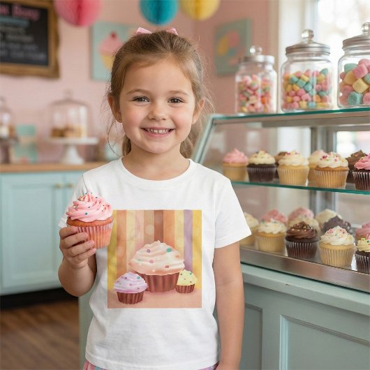 Cupcake Fantasy Kleurrijke snoepjes T-shirt