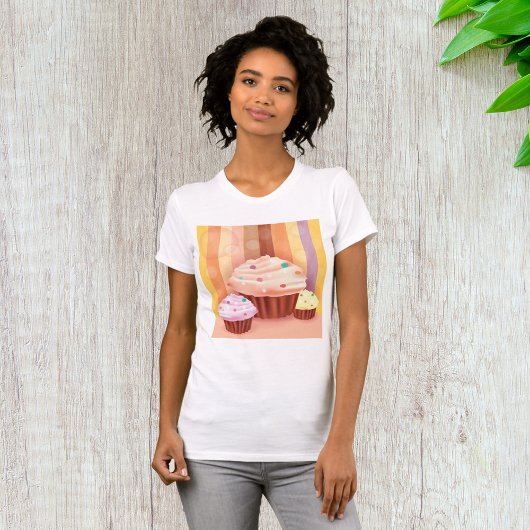 Cupcake Fantasy Kleurrijke snoepjes T-shirt