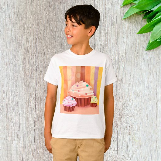 Cupcake Fantasy Kleurrijke snoepjes T-shirt