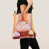 Cupcake Fantasy Kleurrijke snoepjes Tote Bag