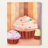 Cupcake Fantasy Kleurrijke Zoete Traktaties Planner (Achterkant)