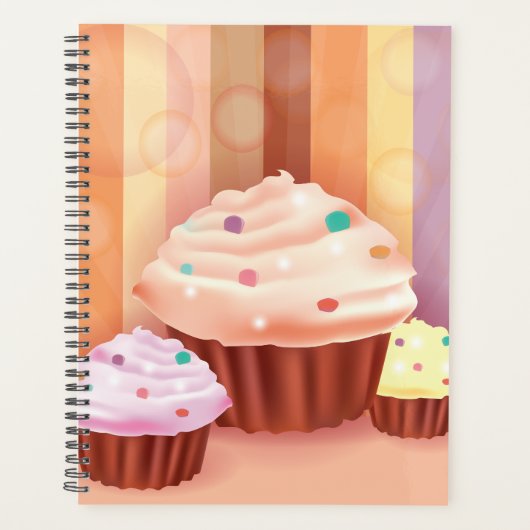Cupcake Fantasy Kleurrijke Zoete Traktaties Planner (Voorkant)