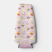 Cupcake Feestje Cozy Flesjeskoeler (Voorkant)