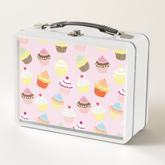 Cupcake Feestje Lunchbox (Voorkant)