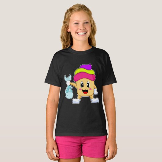 Cupcake Fisher Fish Gevist T-shirt (Voorkant volledig)