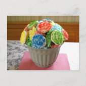 cupcake flowerpot briefkaart (Voorkant)