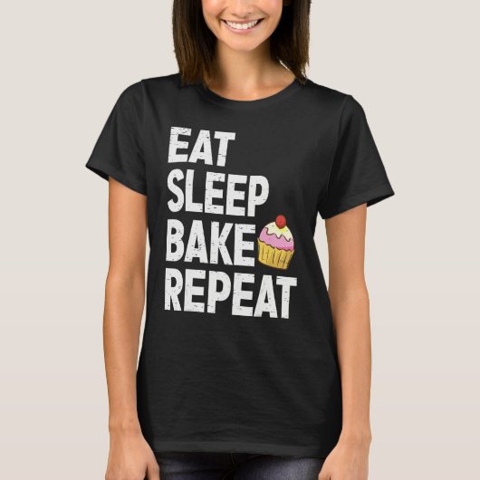 Cupcake For Men Women Baking Bake Cookie Baker T-shirt (Voorkant)