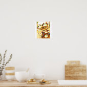 Cupcake-foto Poster (Keuken)