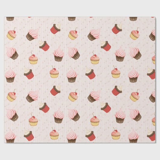 Cupcake Fun Cadeaupapier (Vlak)