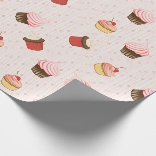 Cupcake Fun Cadeaupapier (Hoek)