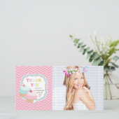 Cupcake Fun Colorful Bedankt (Staand voorkant)