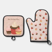 Cupcake Fun Ovenwant & Pannenlap Set (Voorkant)