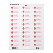 Cupcake Fun retour adreslabels Etiket (Full Sheet)