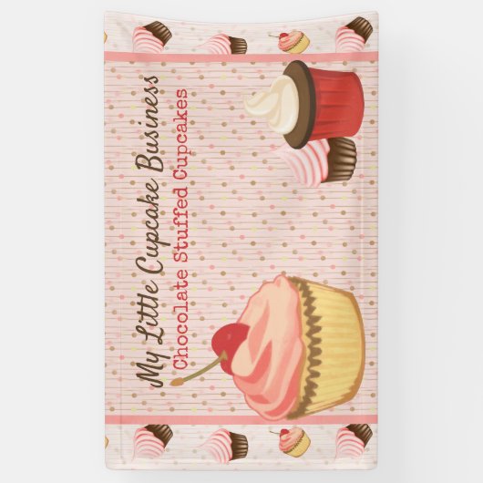 Cupcake Fun Spandoek (Verticaal)
