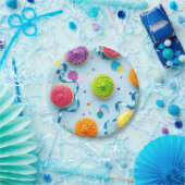 Cupcake geboortepapier bord (Feest)