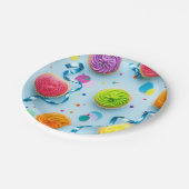 Cupcake geboortepapier bord (Gekanteld)