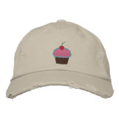 Cupcake Geborduurde Pet (Voorkant)