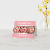 Cupcake Gefeliciteerd Kaart (Gele Bloem)