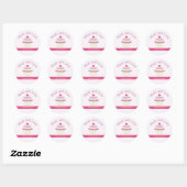 Cupcake gemaakt met Sticker liefdeslabel (Vel)