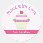 Cupcake gemaakt met Sticker liefdeslabel (Voorkant)