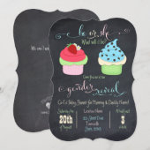 Cupcake gender onthullen dounodigt kaart (Voorkant / Achterkant)