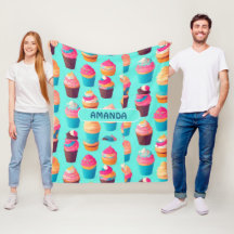 Cupcake geometrisch kleurrijk gepersonaliseerd pat