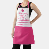 Cupcake gepersonaliseerde naam bakken met liefde r schort (Insitu)